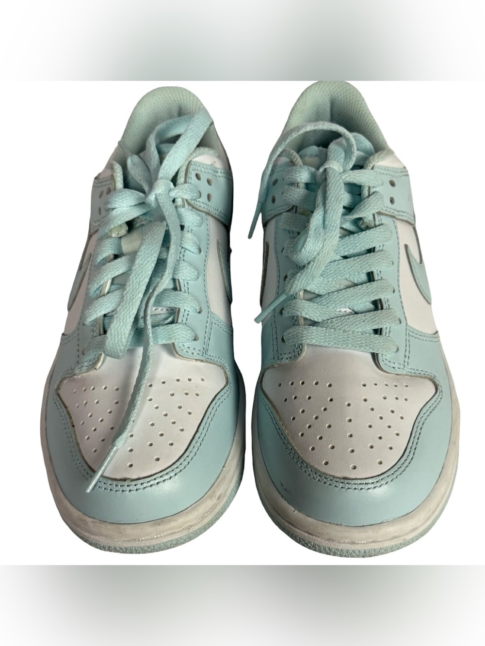 Nike Dunk Low GS Glacier Blue White Sneakers FB9109-104 Big Kids Youth Size 4.5Y
